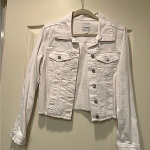White Denim Jacket by Universal Thread